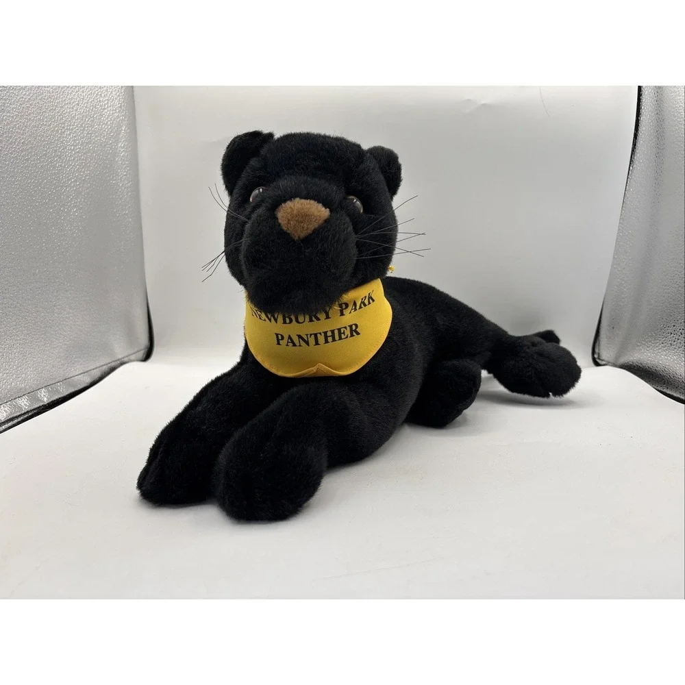 Newbury Park Panther Mascot Push Stuffed Animal